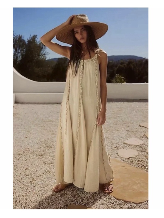 Free People Dresses & Skirts - Free People Mckinley Maxi Dress in Crème Brûlée